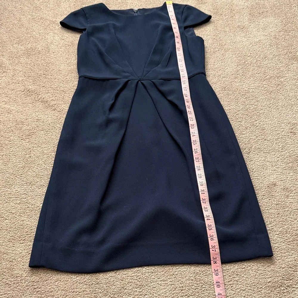 J. Crew Elegant Navy Cap Sleeve Dress Size 4